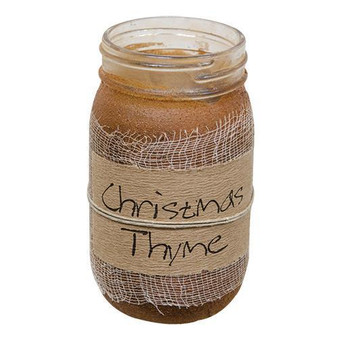 Christmas Thyme Jar Candle 16Oz GBC1242 By CWI Gifts