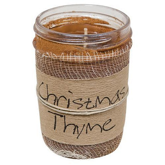 Christmas Thyme Jar Candle 8Oz