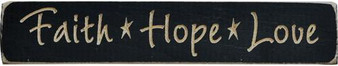 Faith Hope Love Engraved Block 9" (5 Pack)