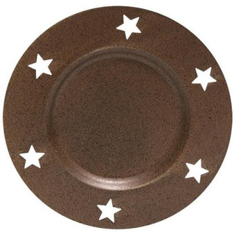 Rusty/Blk Star Candle Pan 6" (5 Pack)