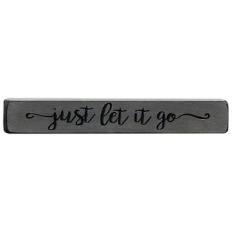Just Let It Go Engraved Block 12" (5 Pack)