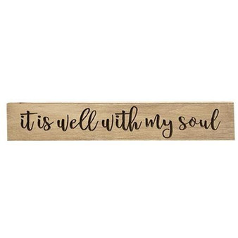 Well With My Soul Engraved Sign 36"
