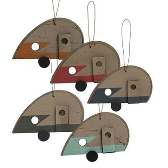 Camper Ornaments Asstd (Pack Of 5)