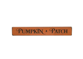 Pumpkin Patch Engraved Block Orange 12" (5 Pack)