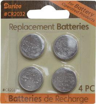 4/Pkg Cr2032 Batteries M620470 By CWI Gifts