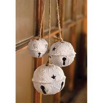 White Bell Hanging Ornament (5 Pack)