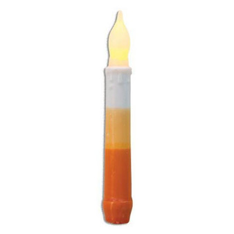 Candy Corn Led Taper 6.5" GTLF75040 By CWI Gifts