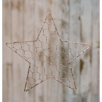 Wire Star Ornament, 10" (5 Pack)