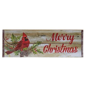 *Merry Christmas Cardinal Wall Plaque G90193 By CWI Gifts