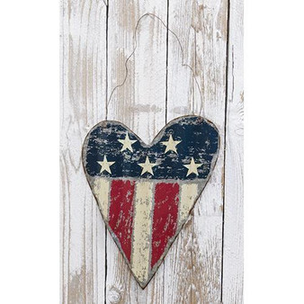 Americana Heart Hanger G90133 By CWI Gifts