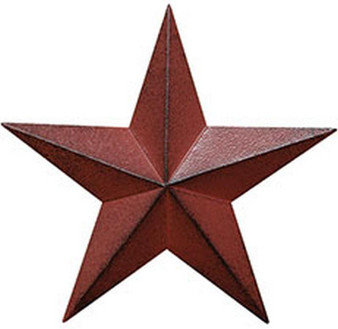 Burgundy Barn Star - 8" (5 Pack)