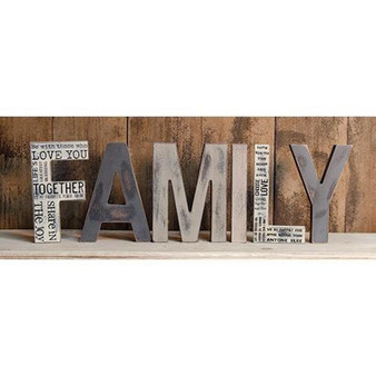 6/Set Family Letters G33058 By CWI Gifts