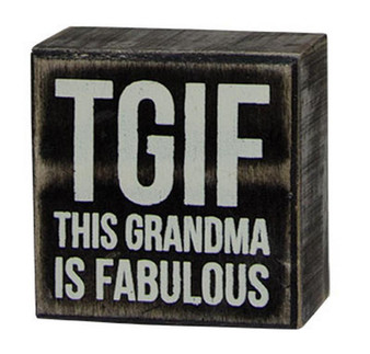 Tgif Grandma Box Sign (5 Pack)