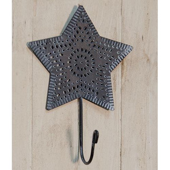 Punched Metal Star Hook G11785 By CWI Gifts