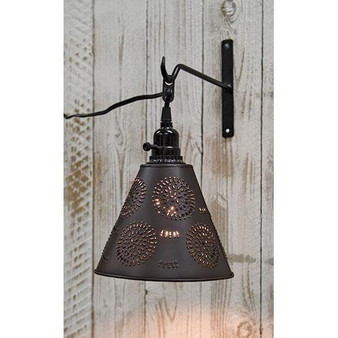 Punched Tin Shade With Cord