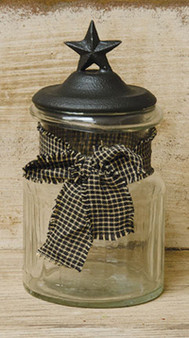 Glass Jar With Star Lid