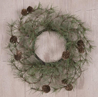 Cypress Pine Candle Ring - 4"