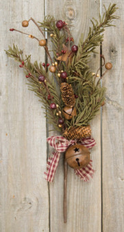 Rustic Holiday Pine Pick 16" FT10340 By CWI Gifts