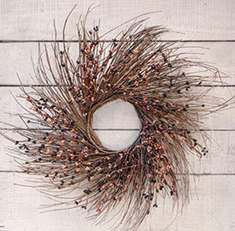 16" Prim Mix Pip And Twig Wreath