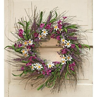 Spring Flower & Phlox Wreath 24" FISB68910 By CWI Gifts