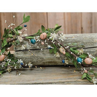 Country Easter Garland 4Ft FISB65011 By CWI Gifts