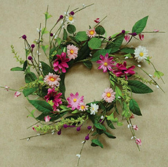 Aster Daisy Wreath - 12" FISB33364 By CWI Gifts