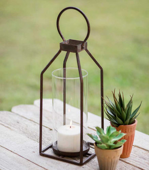 Small Greenville Pillar Candle Lantern