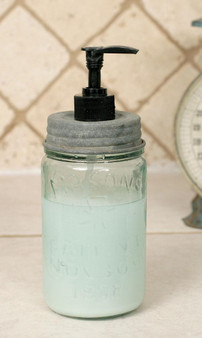 Pint Mason Jar Soap Dispenser - Barn Roof 360094DGA