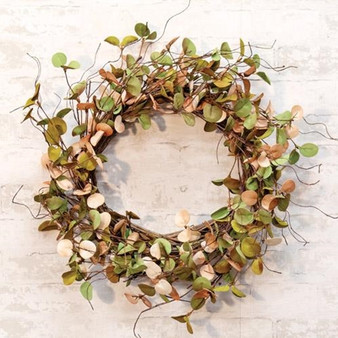 Antique Eucalyptus Wreath F15034 By CWI Gifts