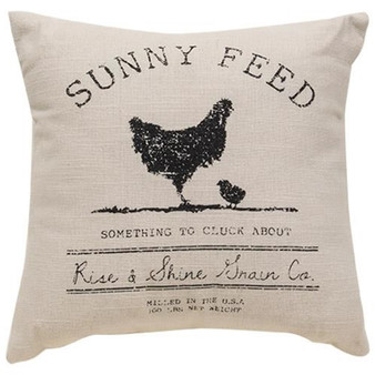 Sunny Feed Farmhouse Pillow G28054