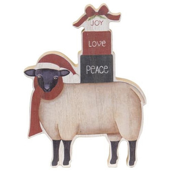 *Chunky Christmas Sheep Sitter G35180 By CWI Gifts