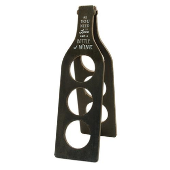 *Wooden Wine Bottle Rack G65036