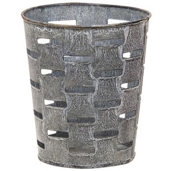 Galvanized Olive Bucket 5.25" G9942GB