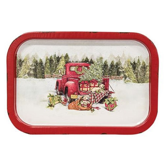Red Truck Tray 13.5" X 9" GHDY18143
