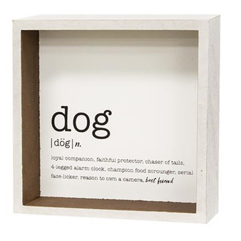 *Dog Definition Shadowbox Sign G34919 By CWI Gifts