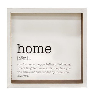 Home Definition Shadowbox Sign G34922