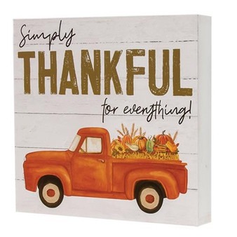Simply Thankful Truck Box Sign G34991