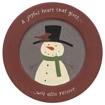 A Joyful Heart Snowman Plate G35072