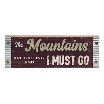 *Mountains Are Calling Sign GNK404 By CWI Gifts