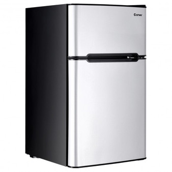 Gray 3.2 Cu Ft. Compact Stainless Steel Refrigerator- (Ep22672Gr)
