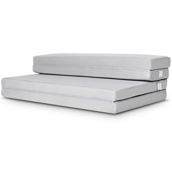 25 D Foam 180 G Mesh 4" Tri-Fold Sofa Bed Foam Mattress With Handles-Queen Size (Ht1118Q)