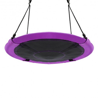 Purple 40" Flying Saucer Tree Swing Indoor Outdoor Play Set- (Sp36638Pu)