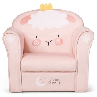 Pink Kids Lamb Sofa Children Armrest Couch (Hw65603)