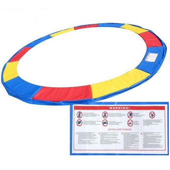 Multicolor Colorful Safety Round Spring Pad Replacement Cover For 14' Trampoline (Sp31757)