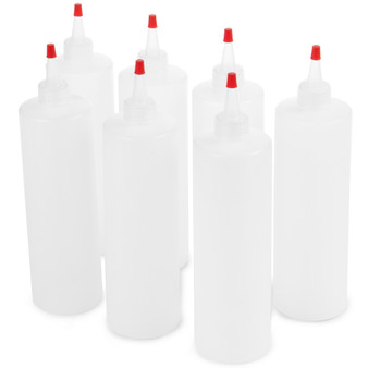Squeeze Bottles With Lids, 7-Pack KBOT-201