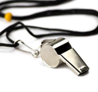 Stainless Steel Coach'S Whistle With Lanyard SCOA-001
