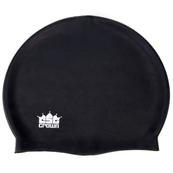 Silicone Swim Cap, Black SSWI-005