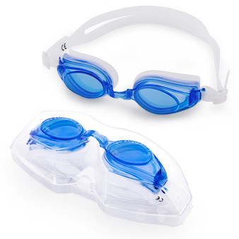 Adult Swimming Goggles With Case, Blue SSWI-112