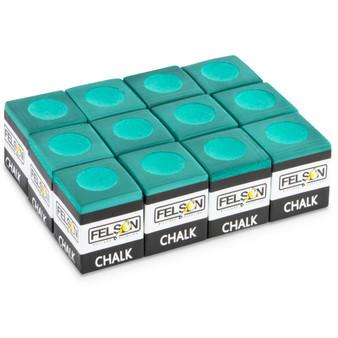 Pool Cue Chalk 12-Pack, Green SFELS-010