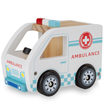 Wooden Wheels Ambulance TVEH-001